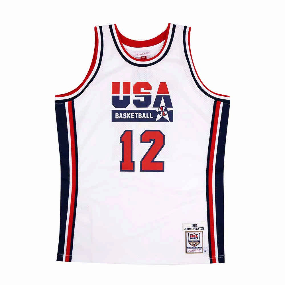 【Mitchell & Ness】 Authentic球員版復古球衣 92 Dream Team #12 John Stockton