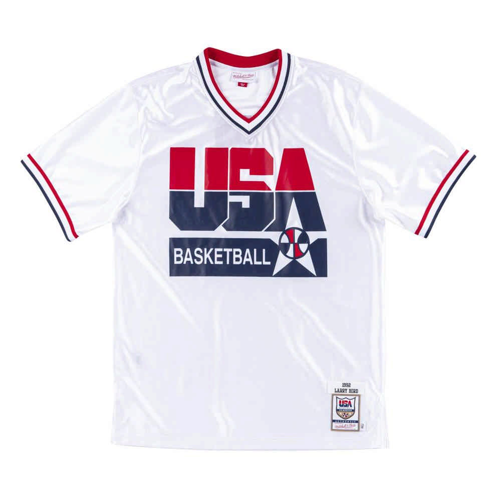 【Mitchell & Ness】 92 Dream Team投籃熱身短T Larry Bird