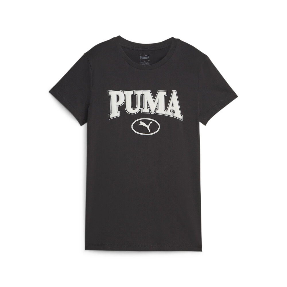 【PUMA官方旗艦】基本系列Puma Squad圖樣短袖T恤 女性 67661101