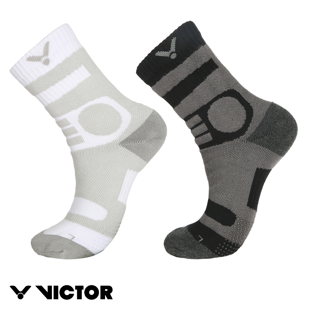 【VICTOR 勝利體育】機能性運動襪(C-5115 A/C 白/黑)