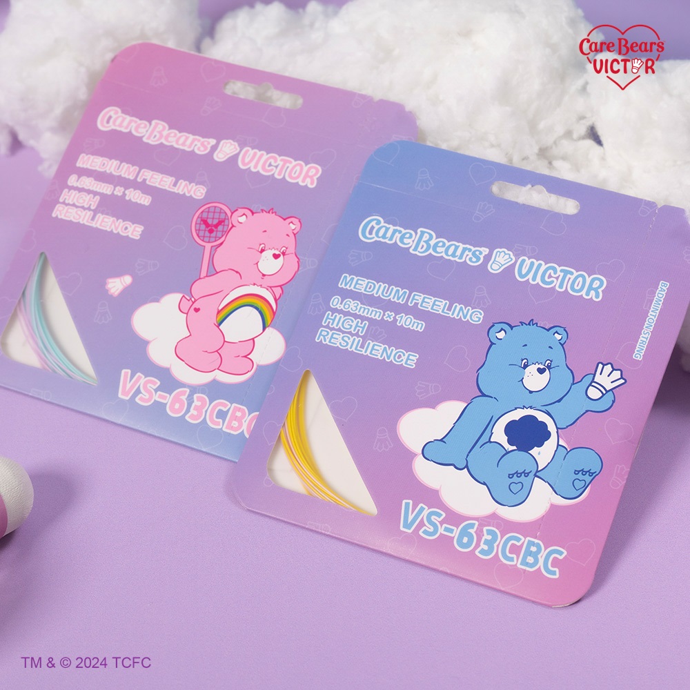 【VICTOR 勝利體育】VICTOR X Care Bears聯名系列拍線(VS-63CBC TU/紫 蒂芬妮藍 IE/粉 明黃)