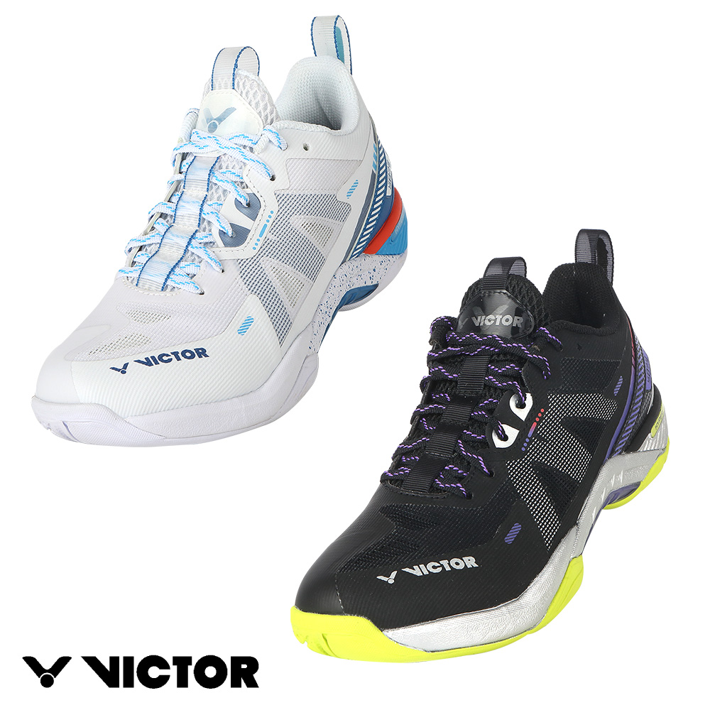 【VICTOR 勝利體育】羽球鞋(S82III AF/C 白 米克諾斯藍/黑)