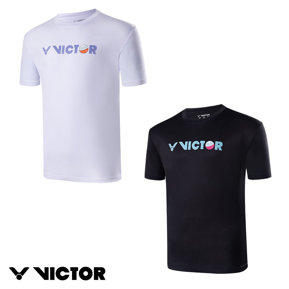 【VICTOR 勝利體育】羽球扭蛋T-Shirt(T-2405 A/C 白/黑)