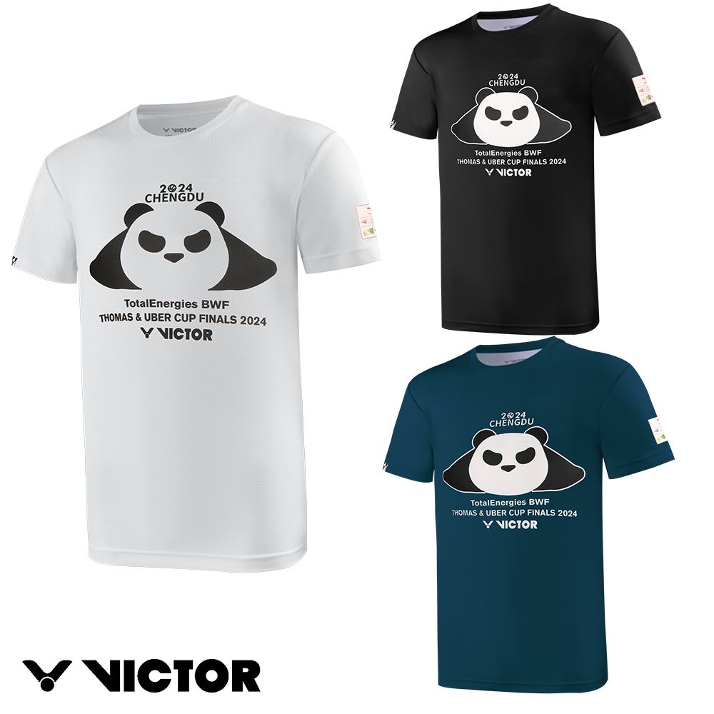 【VICTOR 勝利體育】2024年湯優盃紀念T-shirt(T-TUC2401 A/C/F 白/黑/藍綠)