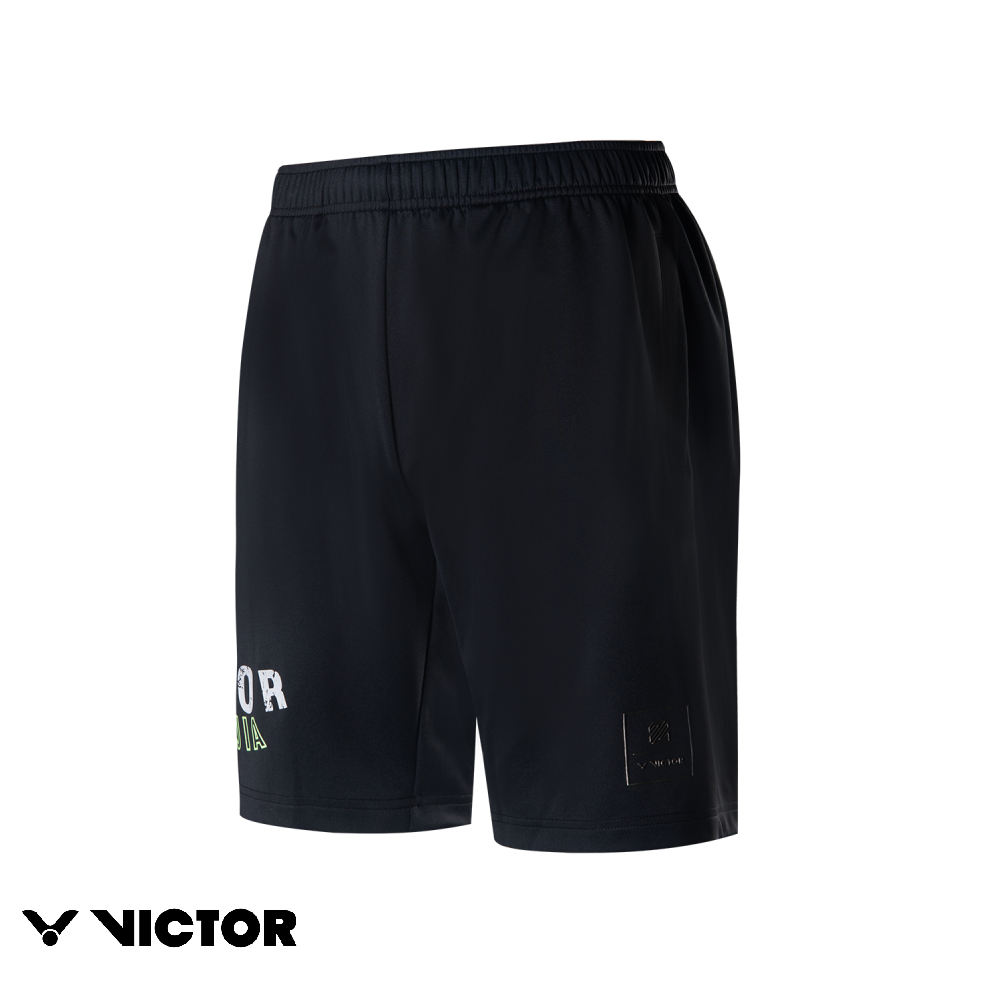 【VICTOR 勝利體育】VICTOR X LZJ 針織運動短褲(R-LZJ355 C 黑)