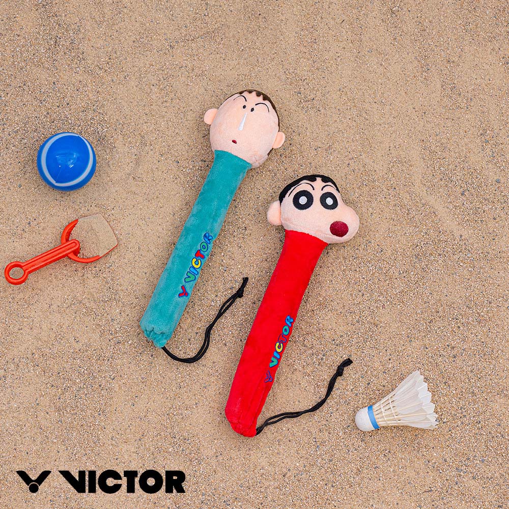 【VICTOR 勝利體育】VICTOR X 蠟筆小新第二彈 聯名球拍握柄保護套(GC4506CS大紅/GC4507CS陶瓷綠)