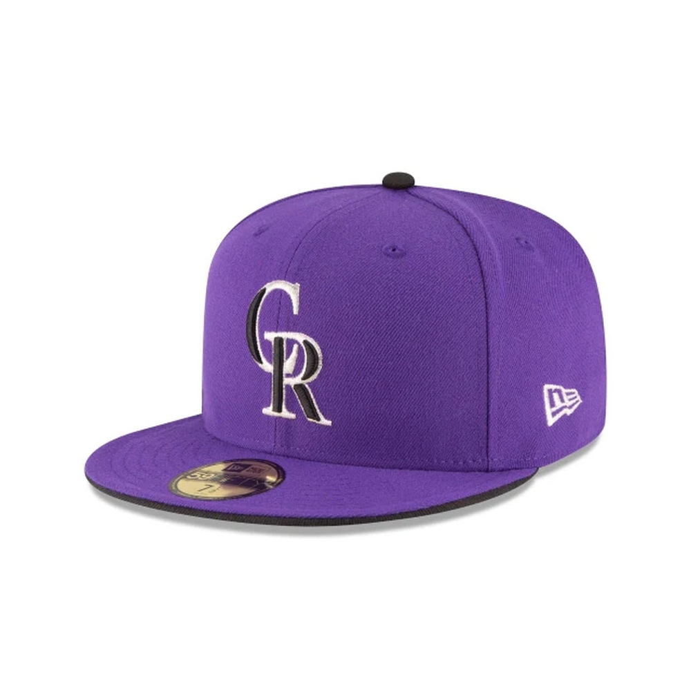 【NEW ERA】5950 MLB 球員帽 落磯 紫-NE70358577