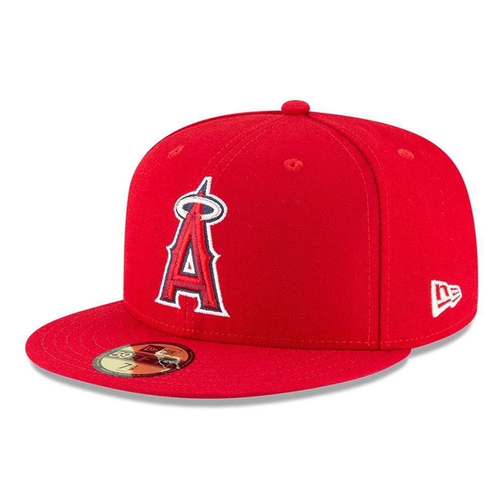 【NEW ERA】5950 MLB 球員帽 天使 紅-NE70383734