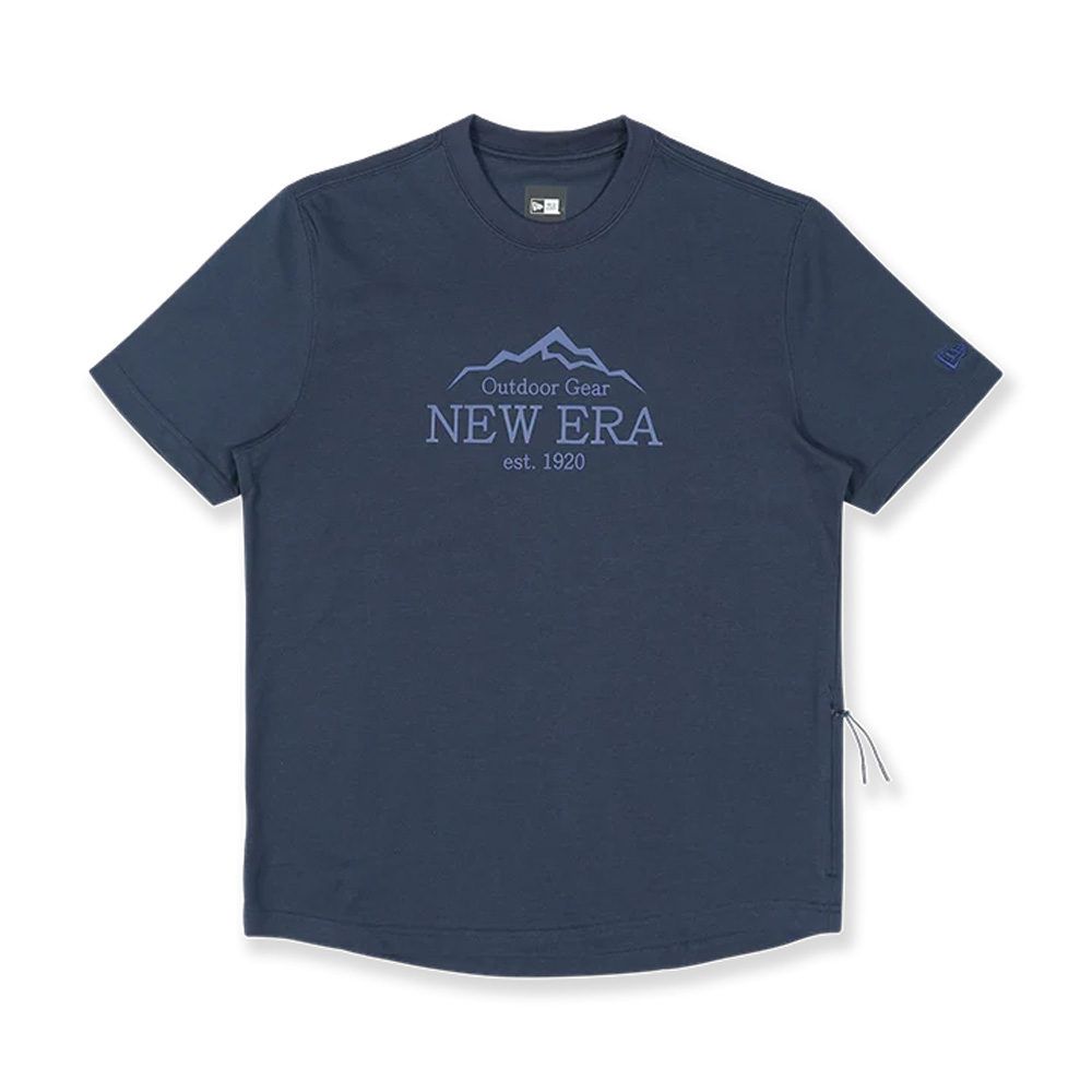 【NEW ERA】男女 短袖Tee OUTDOOR BASIC LOGO NEW ERA 海軍藍
