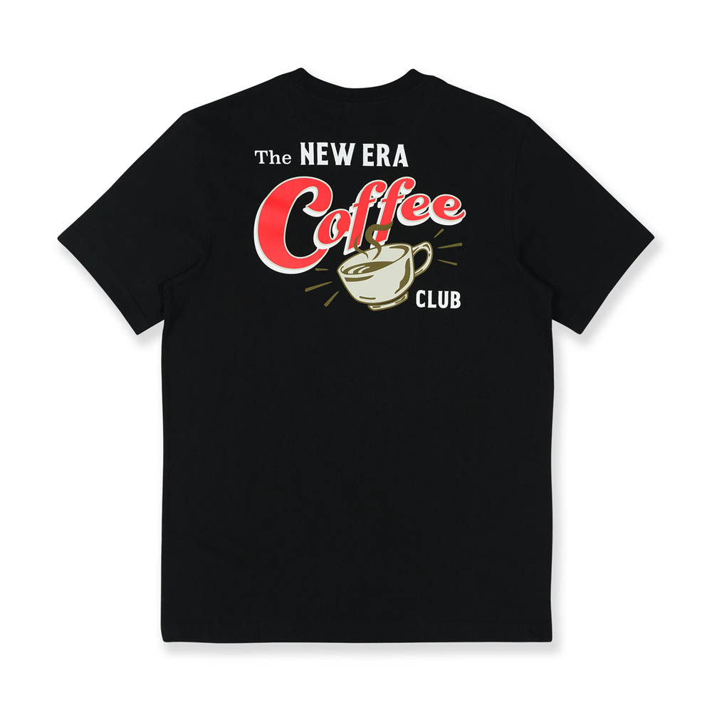 【NEW ERA】男女 短袖Tee NE MORNING CLUB-COFFEE NEW ERA 黑