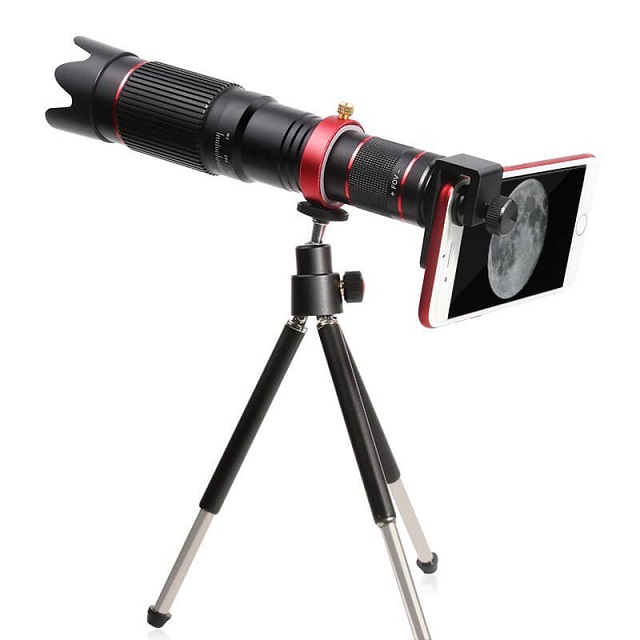 通用型36X超長焦鏡頭手機望遠鏡(附三腳立架)可當單筒望遠鏡