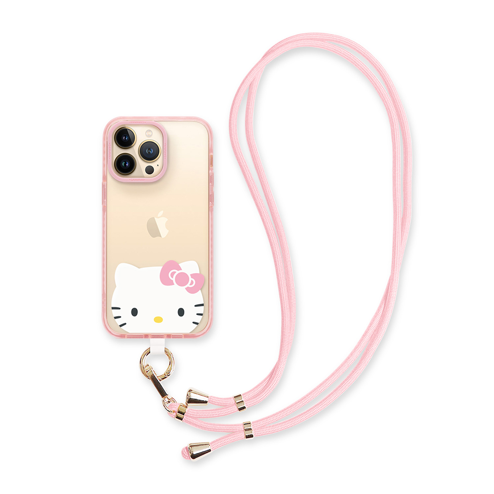 GARMMA 三麗鷗家族 造型手機扣環背帶 Kitty-粉色