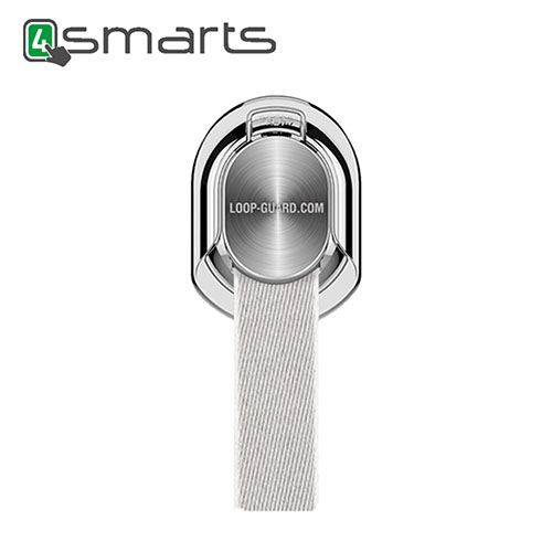 【4smarts 】LOOP-GUARD 時尚立架指環手機支架(銀色)