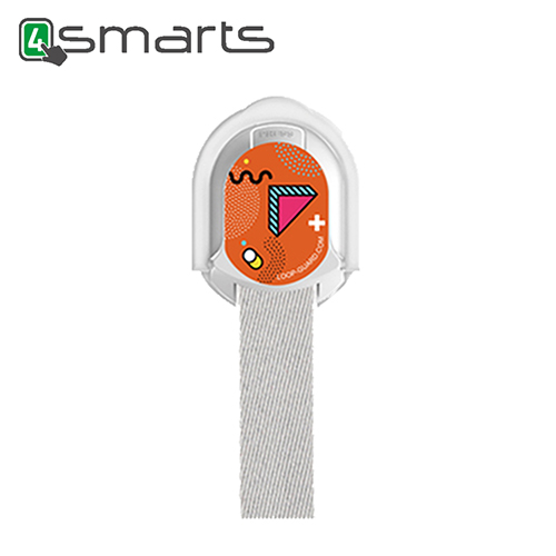 【4smarts 】LOOP-GUARD 時尚立架指環手機支架(橘色塗鴉)