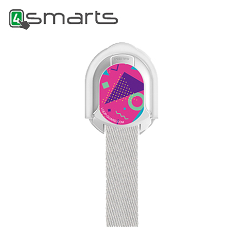 【4smarts 】LOOP-GUARD 時尚立架指環手機支架(粉紅塗鴉)