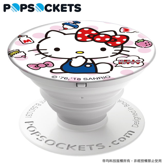 PopSockets 泡泡騷 美國 No.1 時尚手機支架-Hello Kitty-午茶時光