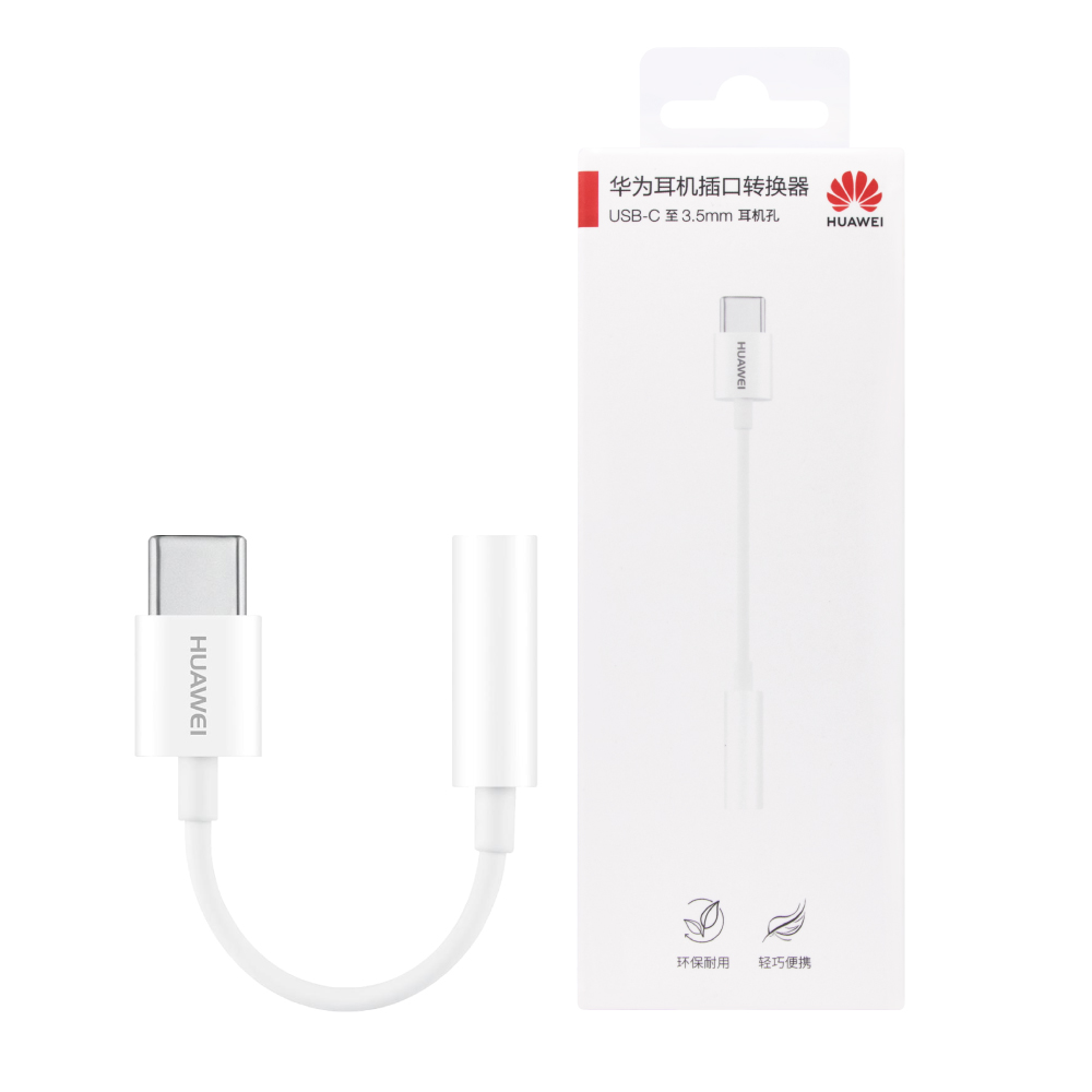 HUAWEI 華為 原廠Type C 對 3.5mm耳機插孔轉接器 適用Mate10 Pro (盒裝)