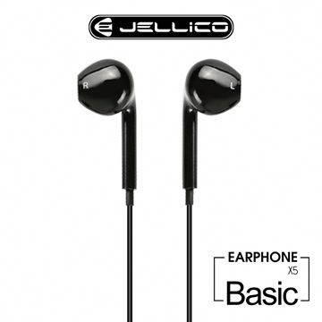 【JELLICO】 超值系列 高C/P值 線控入耳式耳機/JEE-X5-BK