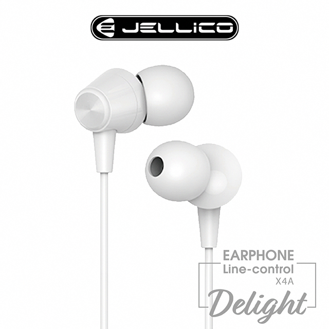 【JELLICO】 X4A 超值系列入耳式音樂線控耳機/JEE-X4A-WT