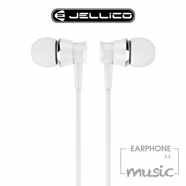 【JELLICO】 X4 超值系列入耳式音樂線控耳機/JEE-X4-WT