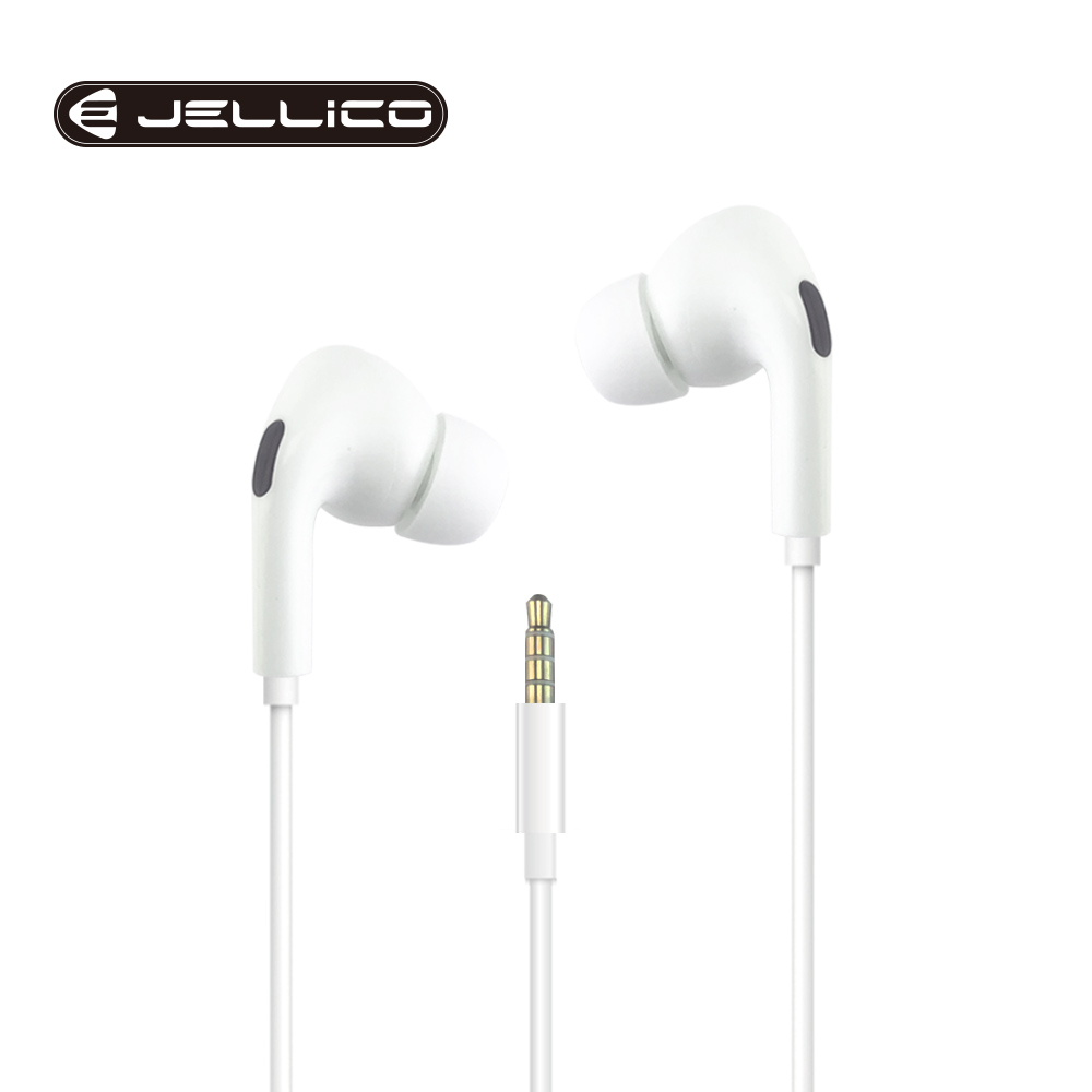 【JELLICO】夢幻系列3.5mm接頭線控入耳式耳機/JEE-X12-WT