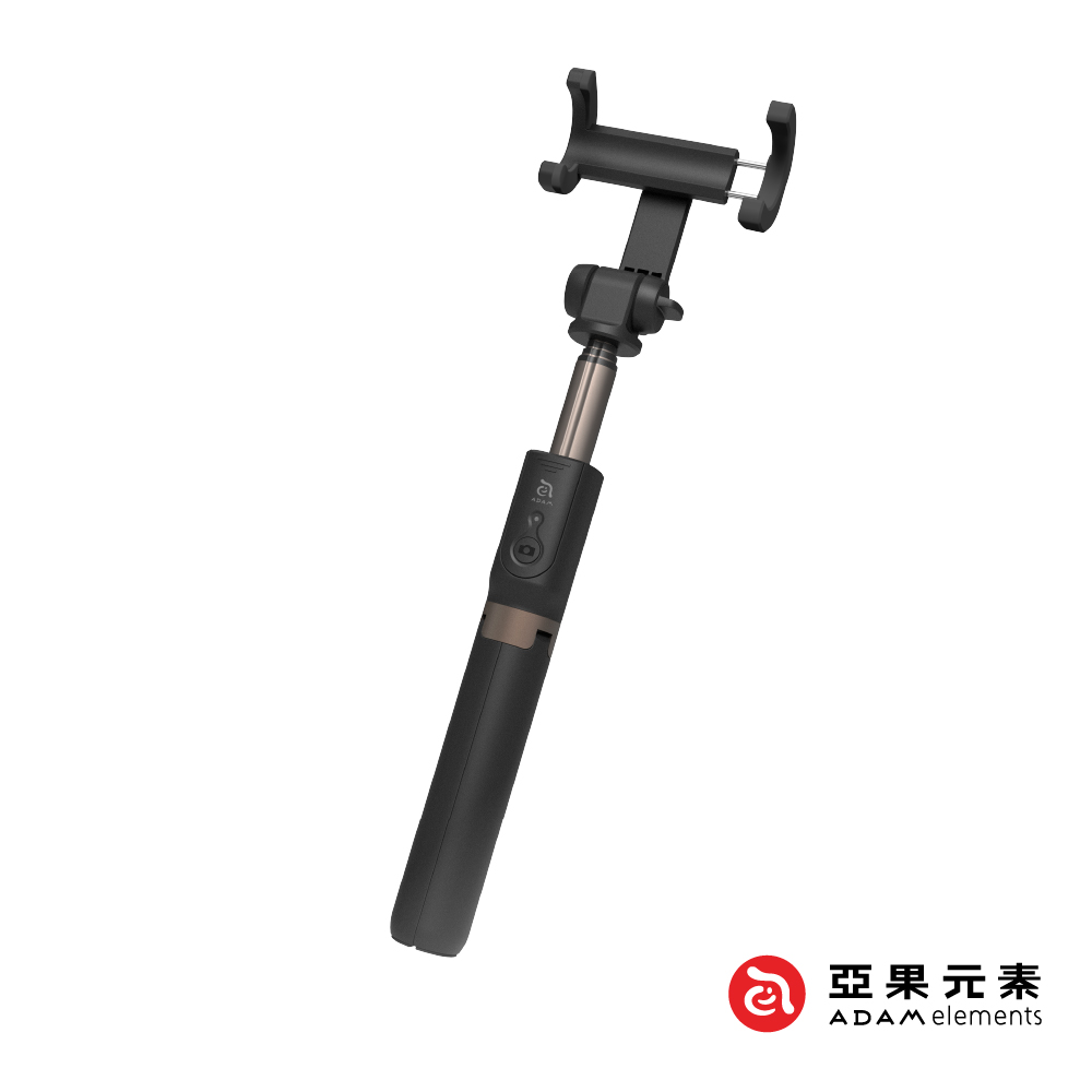 【亞果元素】SELFIE 藍牙遙控腳架自拍棒 黑