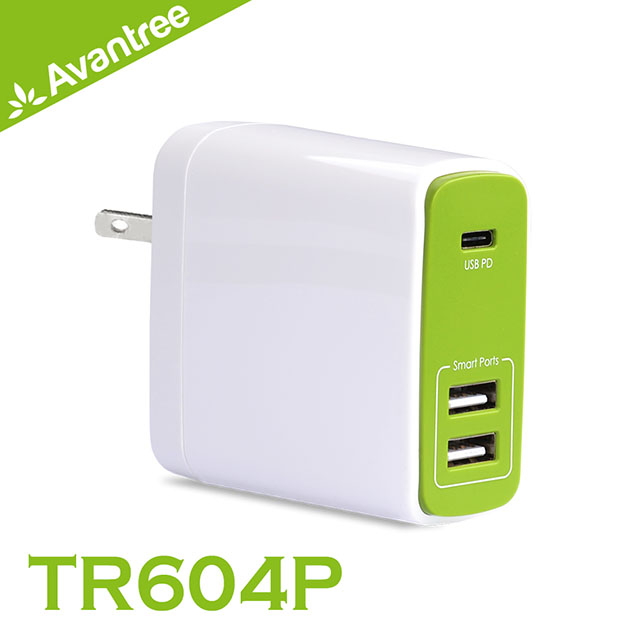 Avantree TR604P Type-C PD快充/雙USB 3孔充電器