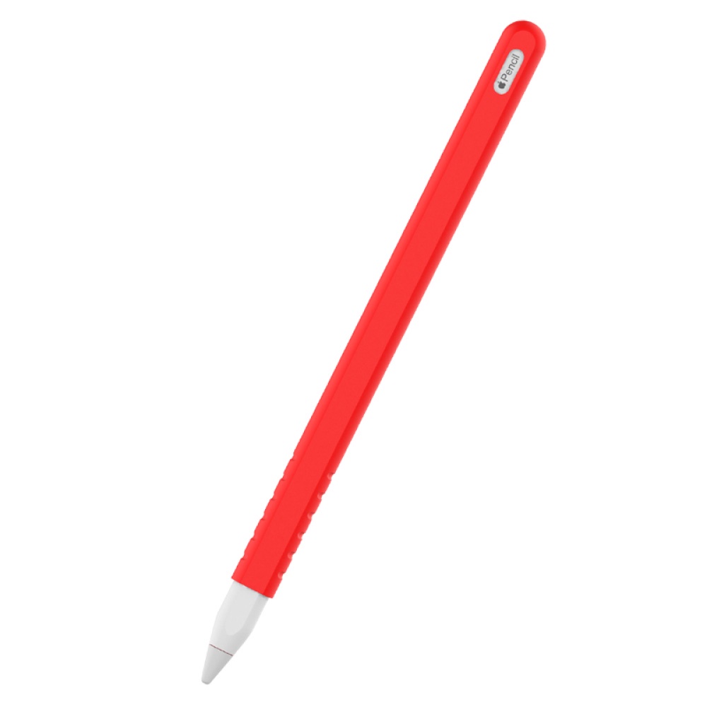 【eiP】Apple pencil 2 觸控筆筆套 紅色矽膠保護套(適用Penoval AX 矽膠筆套)