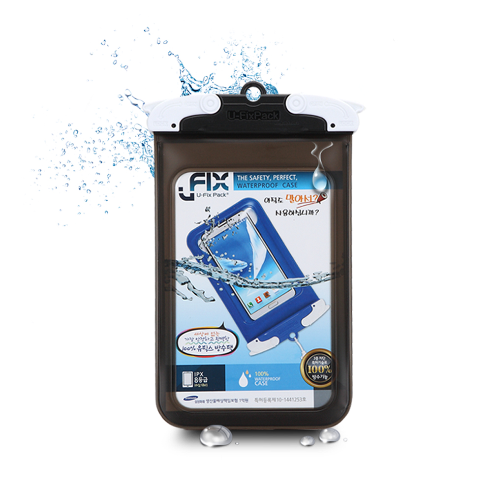 原裝進口 UFixPack 6吋以下智慧型手機防水袋(黑)