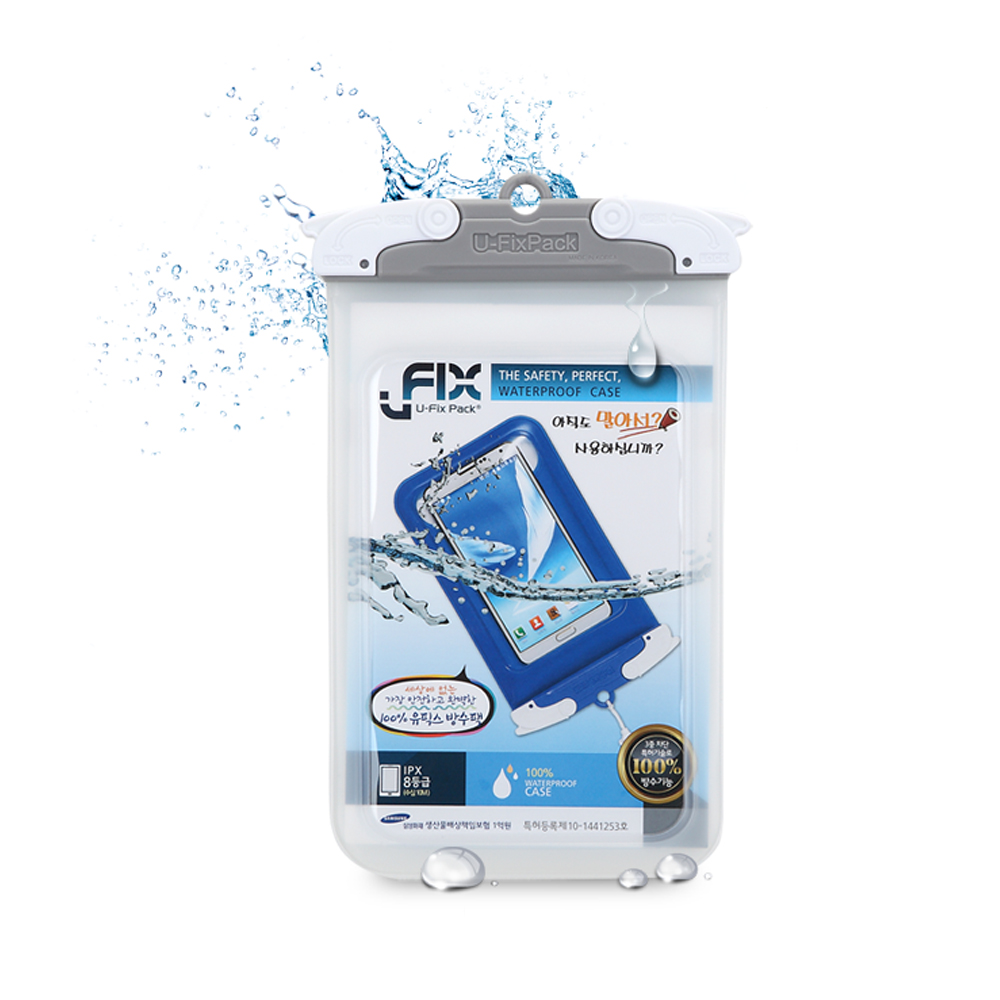 原裝進口 UFixPack 6吋以下智慧型手機防水袋(白)