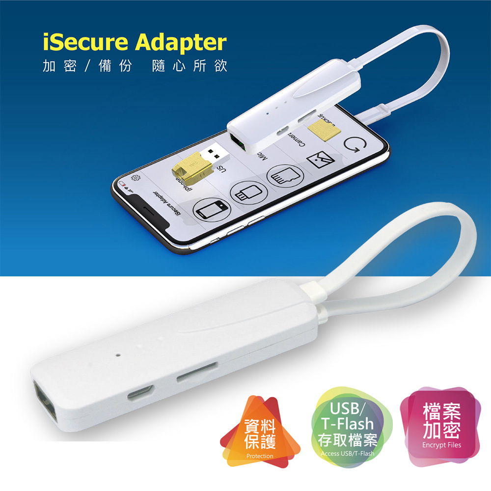 iSecure Adapter蘋果檔案管家 CS83-18 備份/加密 SPTISA-8318