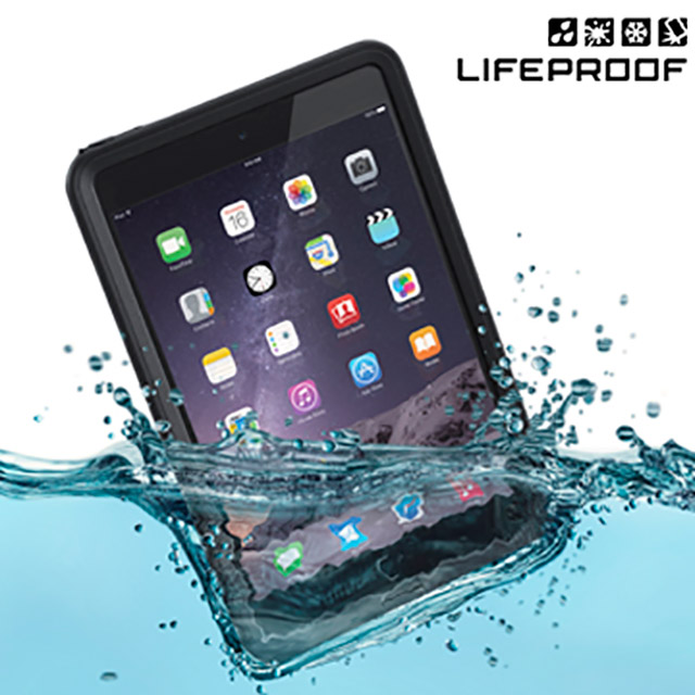 LP iPad mini3 全方位防水/雪/震/泥 保護殼-Nuud(黑)