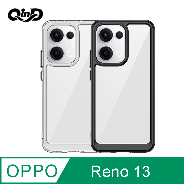 QinD OPPO Reno 13 5G 雙料保護殼