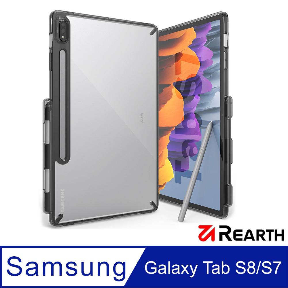 Rearth Ringke 三星 Galaxy S8/S7 平板抗震保護套(透黑 )
