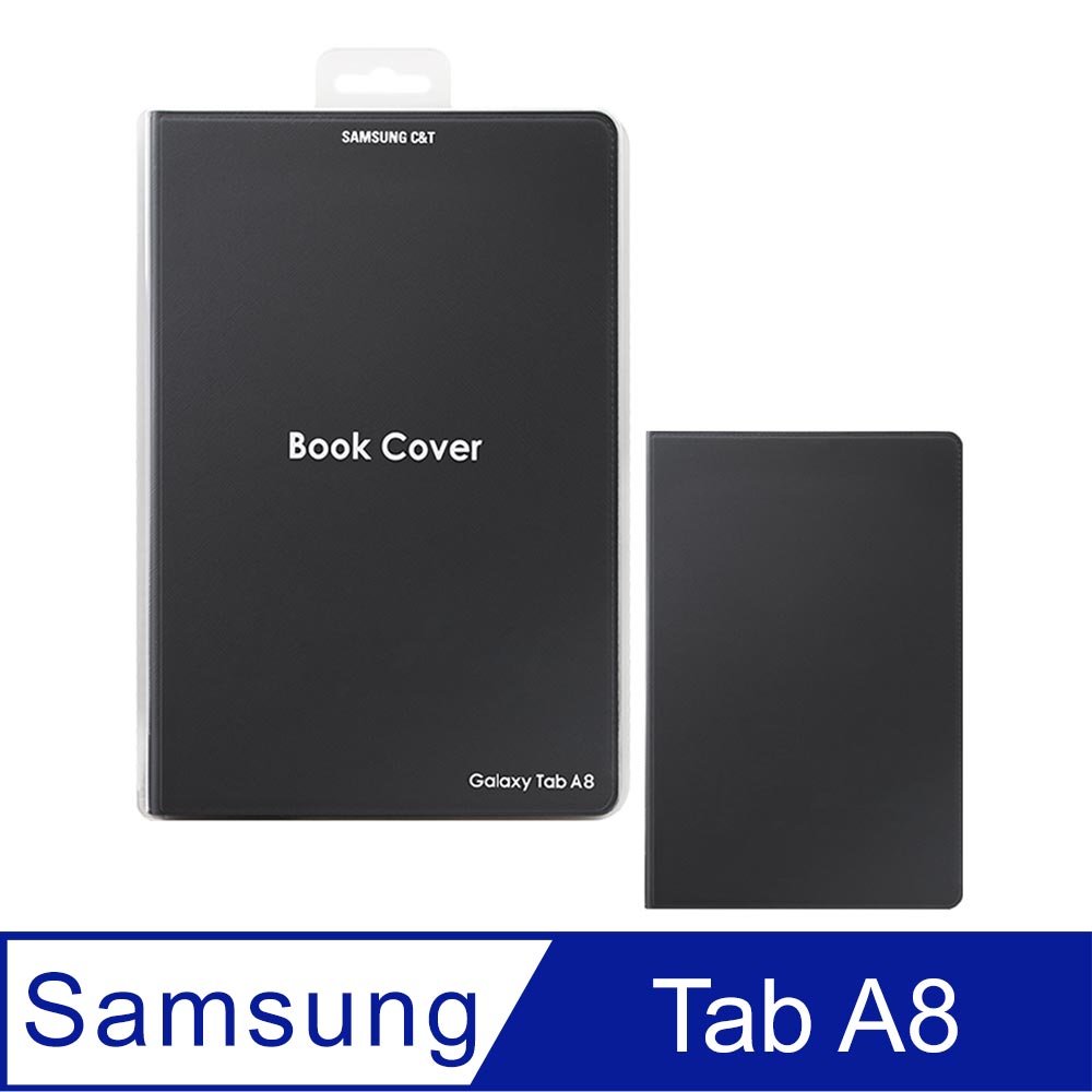 SAMSUNG C&T ITFIT Galaxy Tab A8 X200/X205適用 原廠書本式保護殼 - 黑