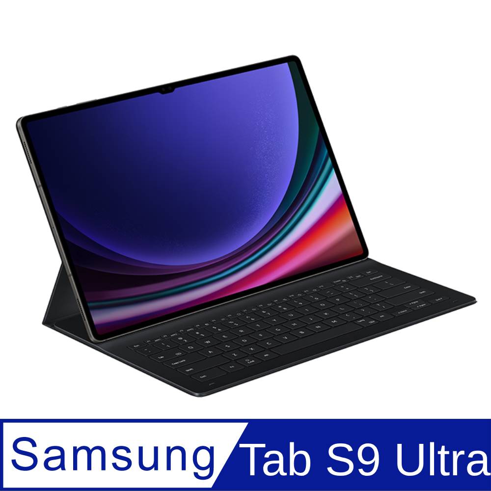 Samsung Galaxy Tab S9 Ultra 薄型鍵盤皮套-黑色
