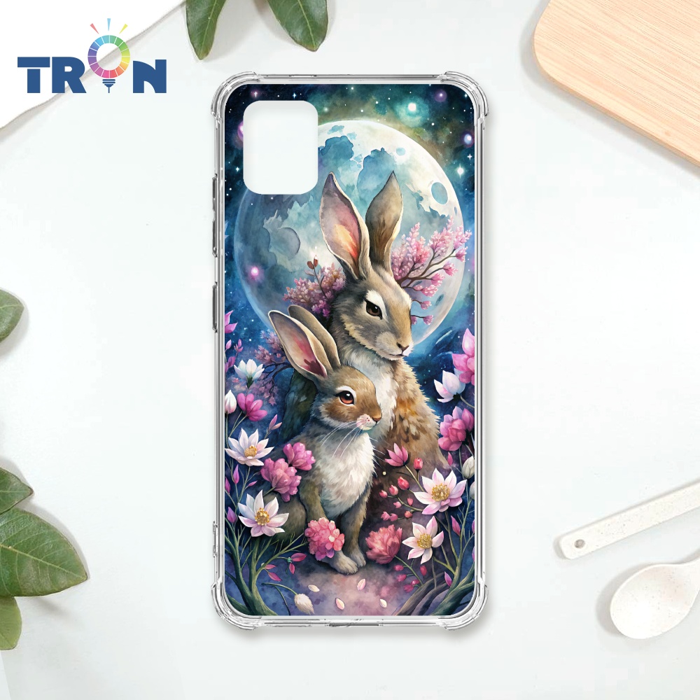 TRON 三星 NOTE 10 LITE 月球上的兔子 四角防摔殼 手機殼