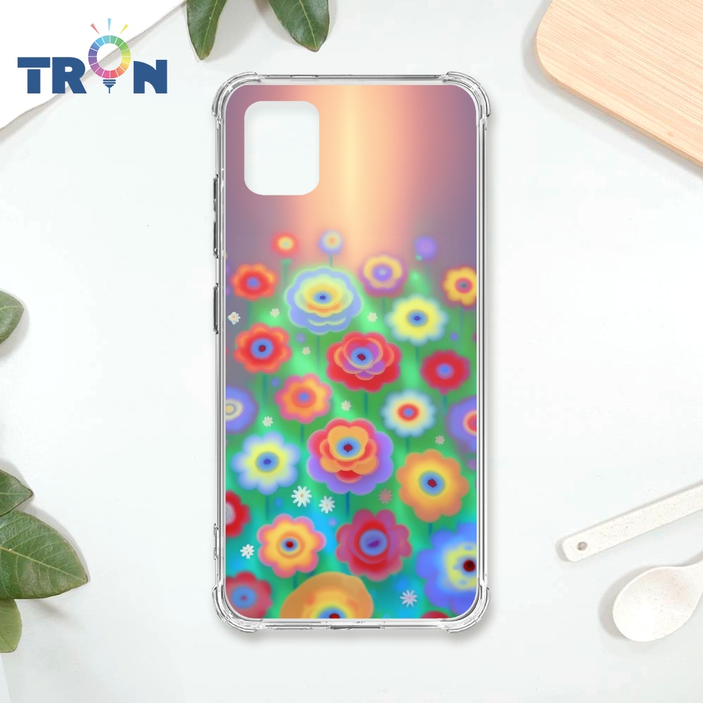 TRON 三星 NOTE 10 LITE 炫彩花朵 四角防摔殼 手機殼