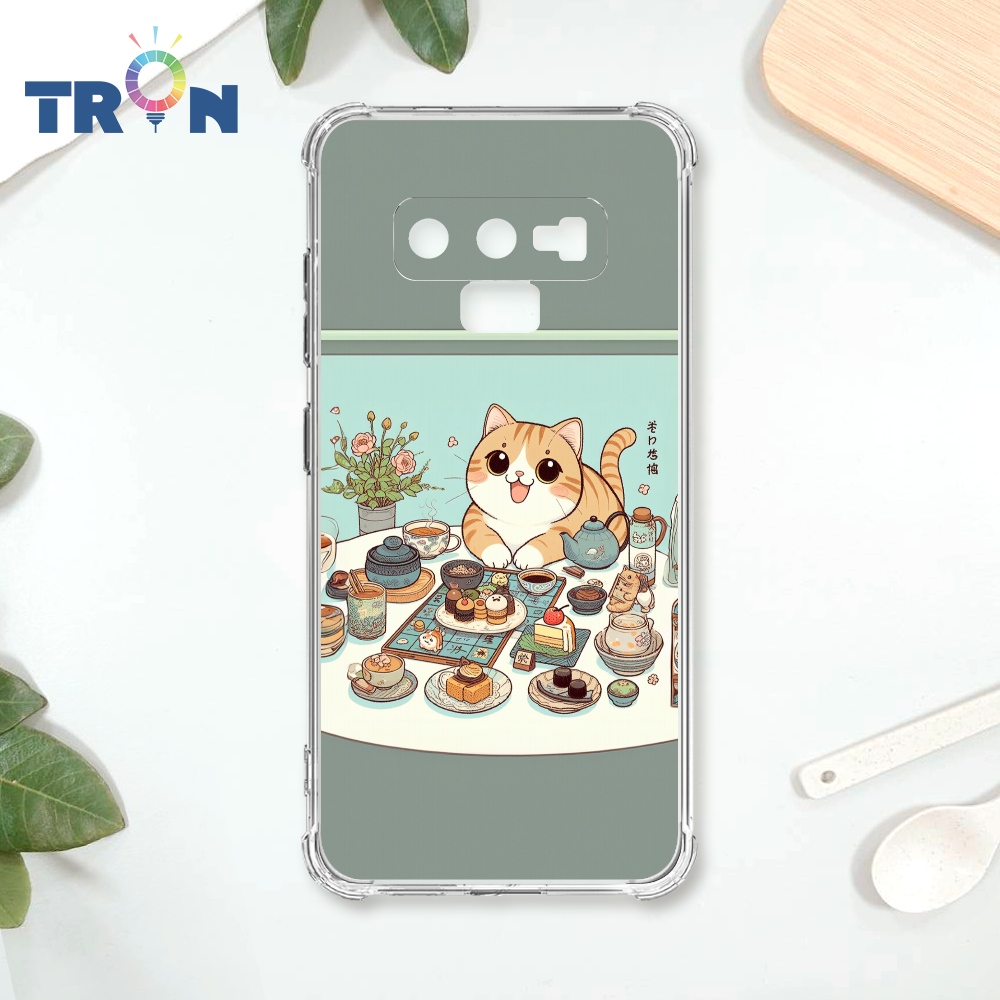 TRON 三星 NOTE 9 吃貨貓咪系列 四角防摔殼 手機殼