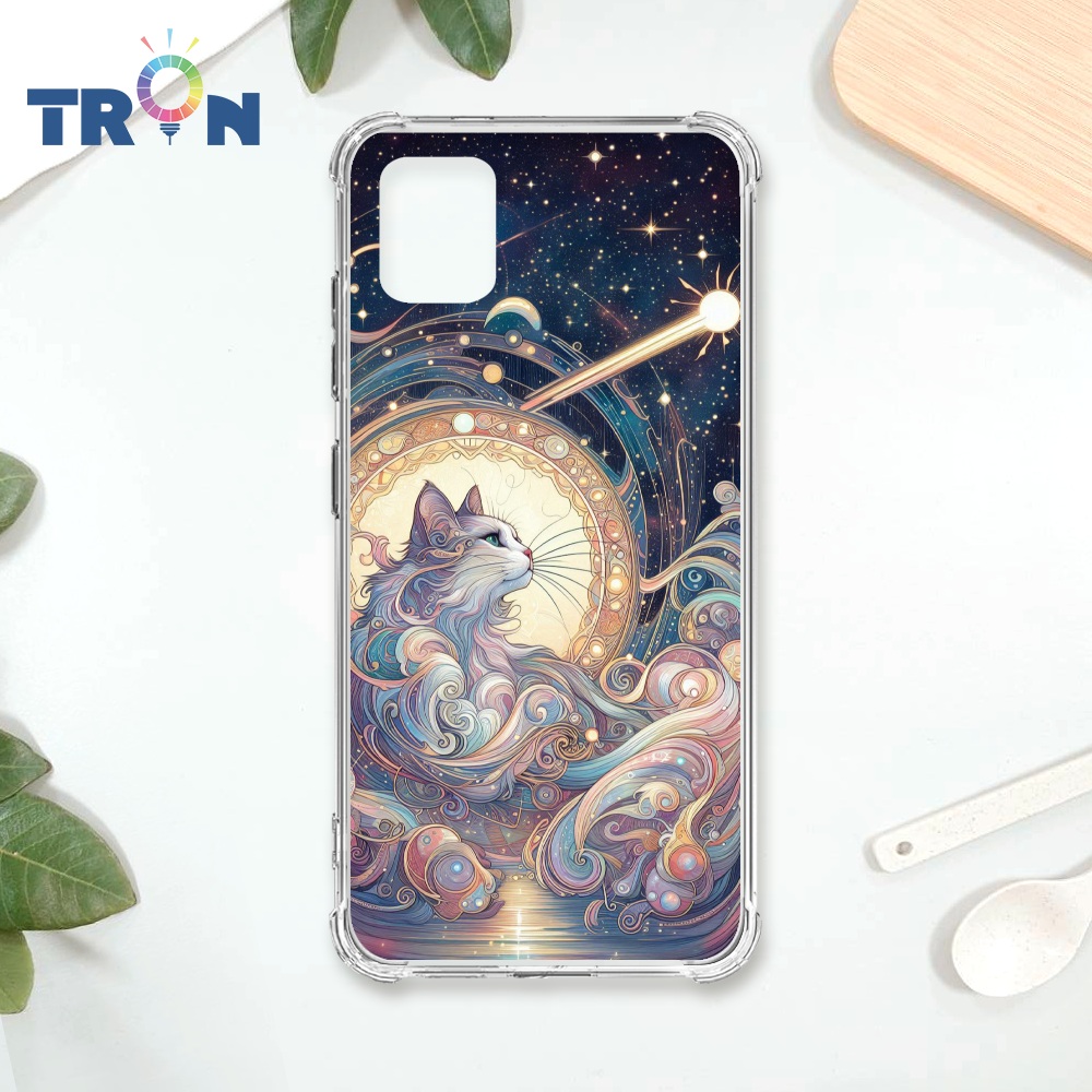 TRON 三星 NOTE 10 LITE 夏夜流星與貓 四角防摔殼 手機殼