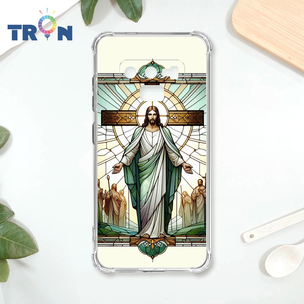 TRON 三星 NOTE 9 耶穌彩繪玻璃 四角防摔殼 手機殼