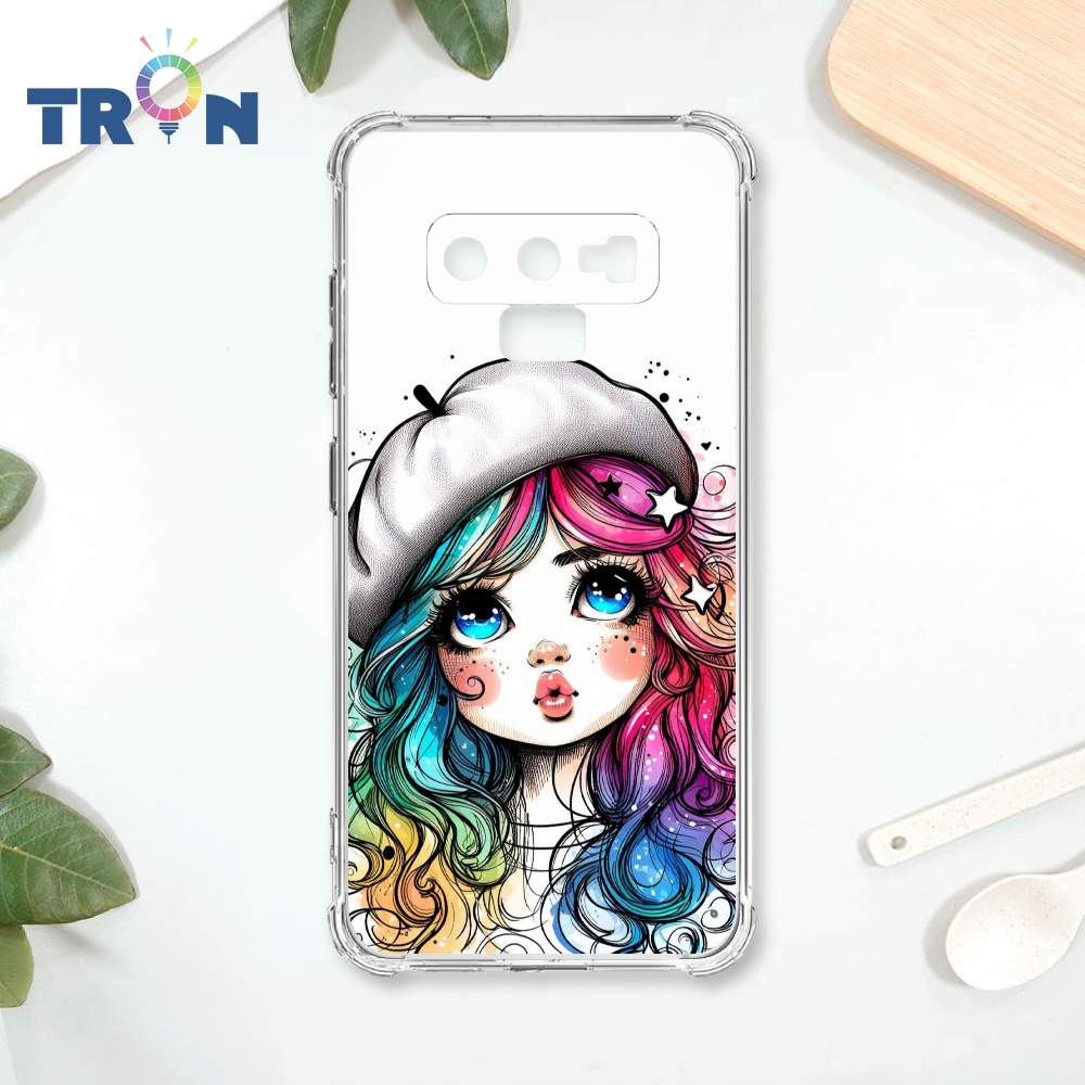 TRON 三星 NOTE 9 嘟嘴小女孩 四角防摔殼 手機殼