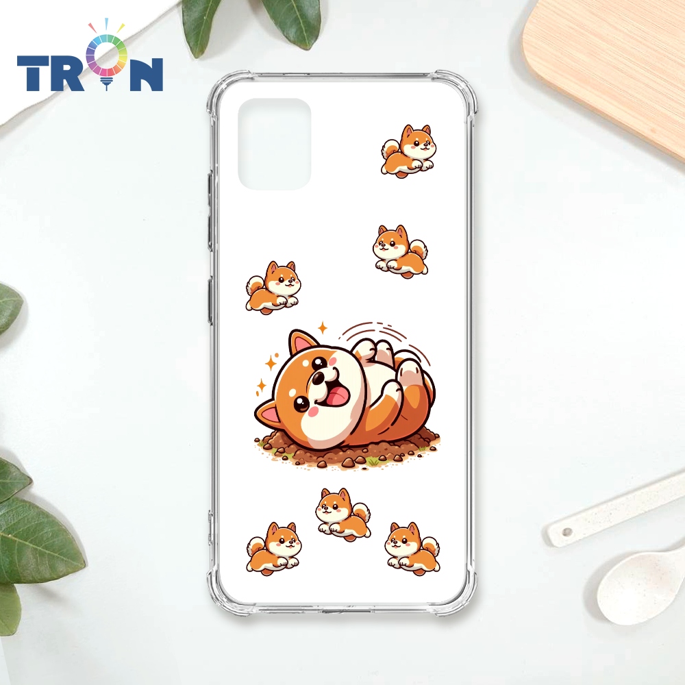 TRON 三星 NOTE 10 LITE 柴犬翻滾 四角防摔殼 手機殼