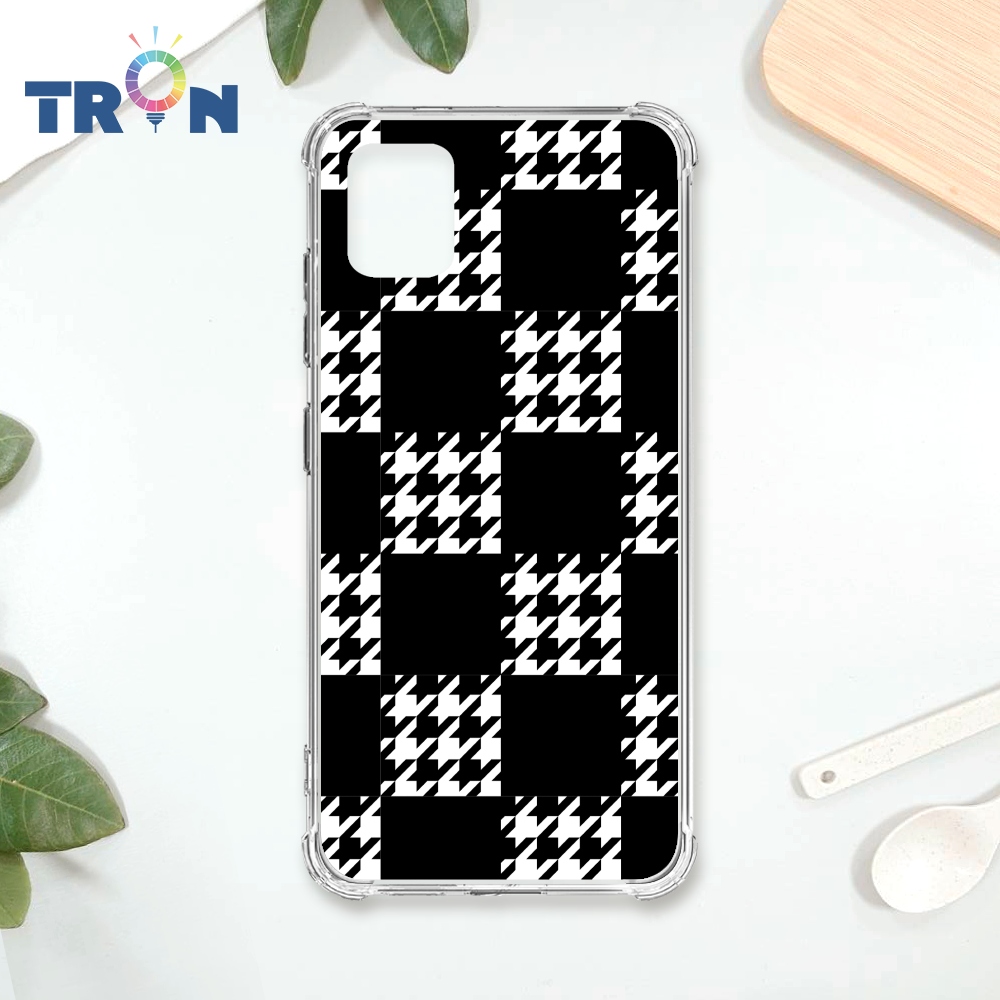 TRON 三星 NOTE 10 LITE 格子千鳥紋 四角防摔殼 手機殼