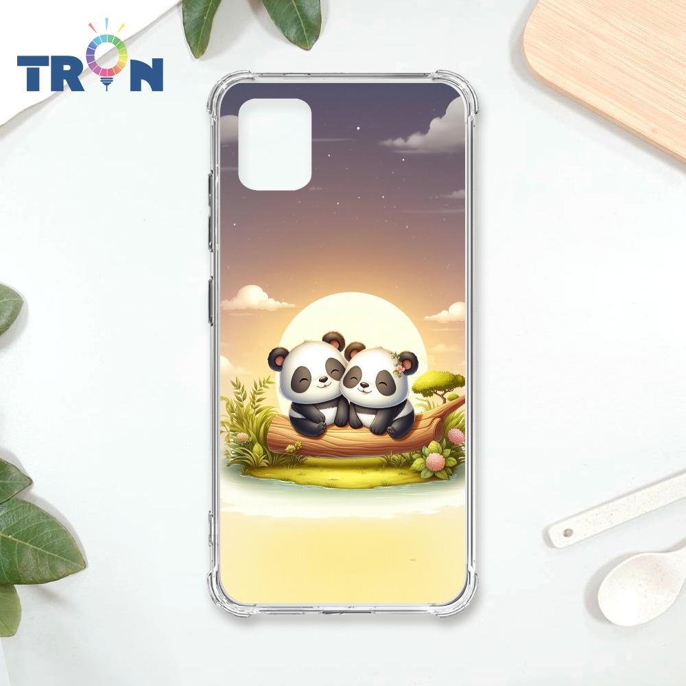 TRON 三星 NOTE 10 LITE 可愛萌熊貓 四角防摔殼 手機殼