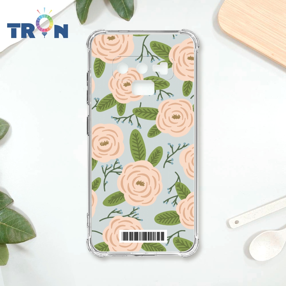 TRON 三星 NOTE 9 平塗手繪花D款 載具 四角防摔殼 手機殼