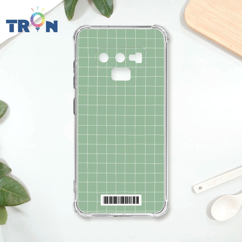 TRON 三星 NOTE 9 手繪簡約方格紋A款 載具 四角防摔殼 手機殼