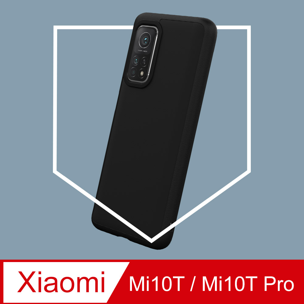 【犀牛盾】小米 Mi 10T / Mi 10T Pro (6.67吋) SolidSuit 經典防摔背蓋手機保護殼-黑色