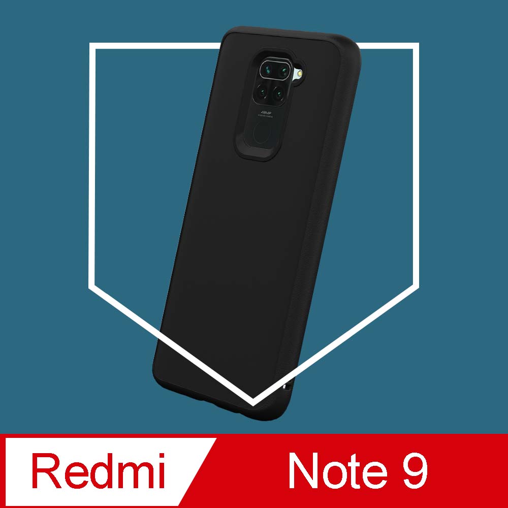 【犀牛盾】紅米 Note 9 (4G Global) (6.53吋) SolidSuit 經典防摔背蓋手機保護殼-黑色