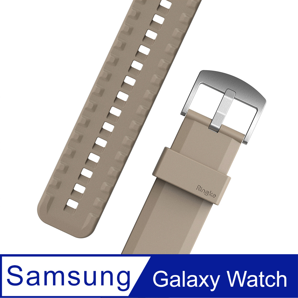 Rearth Ringke 三星 Galaxy Watch 3/4/5/6 矽膠運動錶帶(灰色)
